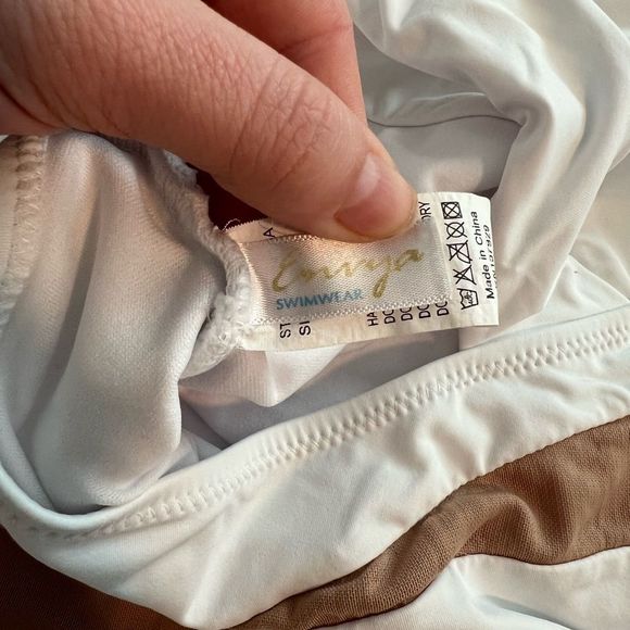 Boutique White One Shoulder Mesh Cut Out Swimsuit - Picture 6 of 9